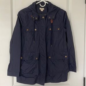 JCrew Lightweight Raincoat Navy XXS